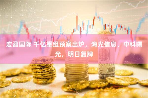 宏盈国际 千亿重组预案出炉，海光信息、中科曙光，明日复牌